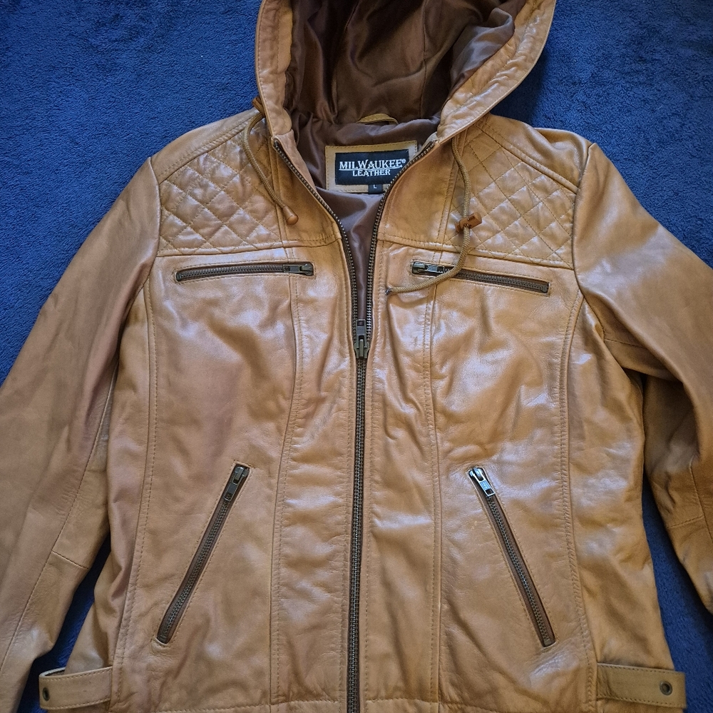 Milwaukee Womens Leather Motorcycle Jacket
